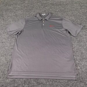Peter Millar Summer Comfort Polo Shirt Extra Large‎ Gray Golf Performance